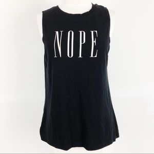 Modern Lux Nope Sleeveless graphic tee - Large
